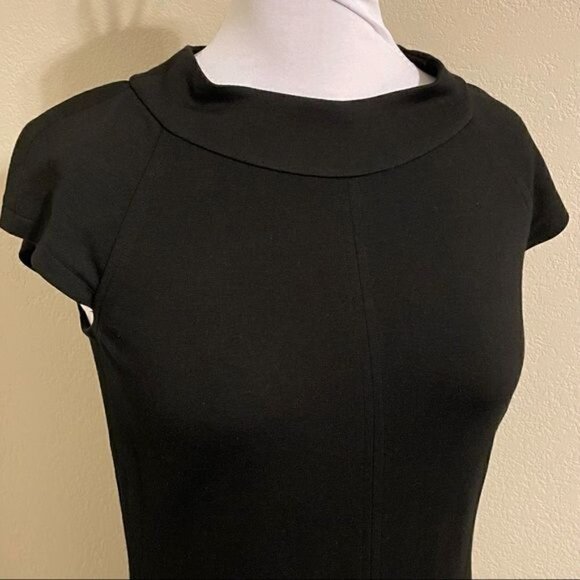 Cynthia Cynthia Steffe Mod Shift Dress Retro Black LBD Mini Sz 2 - Picture 3 of 12